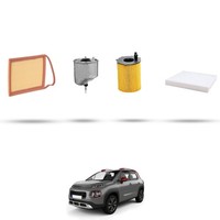 Hoffcar Wartungsset - 4 Filter FüR Citroen C3 Aircross 1.6 HDI 68KW Ab 2017