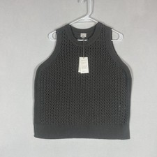 A New Day NEW Womens Large Knit Vest Gray Cha...