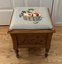 Antique Commode Chamber Pot Box/ Toilet 