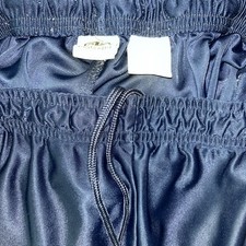 Athletic Works Men  s Work-out Shorts Size L Sheen Blue Elastic Waist With Ties