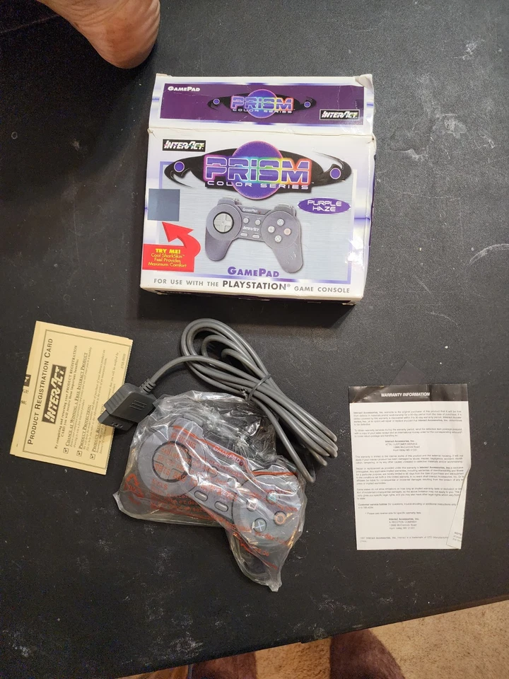 Playstation 1 InterAct Prism Color Series Purple Haze Gamepad Controller -NIB - Image 2 of 3