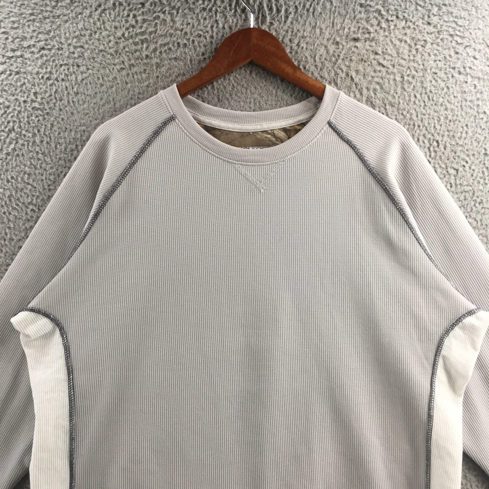 Sudadera Realtree Waffle Manga Larga Para Hombre XL Gris Mezcla Poliéster Pullover Foto 2 de 4