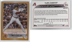 2022 Topps Update Gold Foil Alek Thomas #US212 Rookie RC