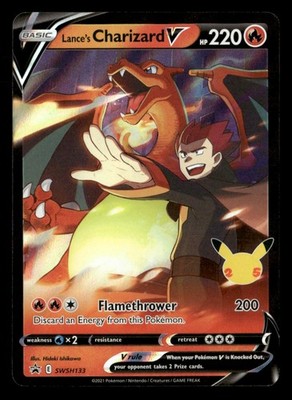 Lance's Charizard V - SWSH: Sword & Shield Promo Cards SWSH133 NM Pokémon TCG
