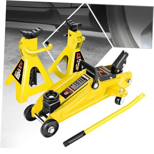 Low Profile Hydraulic Trolley Service/Floor Jack Combo with 2