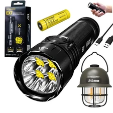 Nitecore EX7 Variable Beam Pattern High Performance Flashlight w/ LR40Lantern Gr