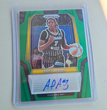 Panini 2025 Prizm WNBA Signatures Ariel Atkins Green Prizm Auto #SG-AA