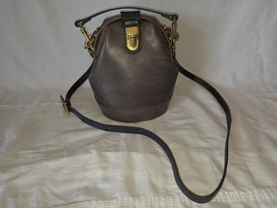 Old Trend Women's Leather Doctor Bucket Crossbody Convertible Bag Brown Gold