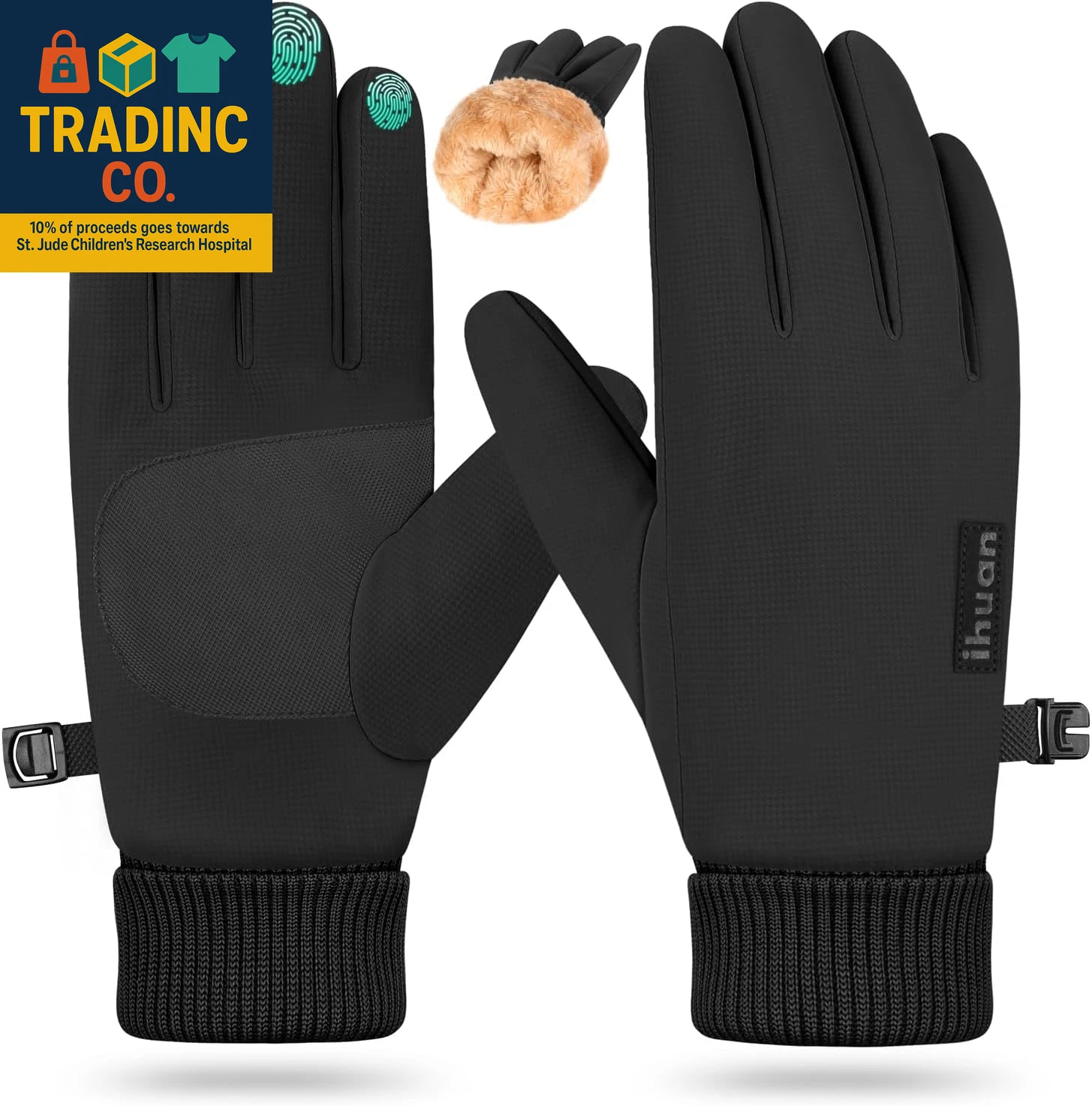 Waterproof Winter Gloves for Men and Women - Touchscreen Thermal Skiing