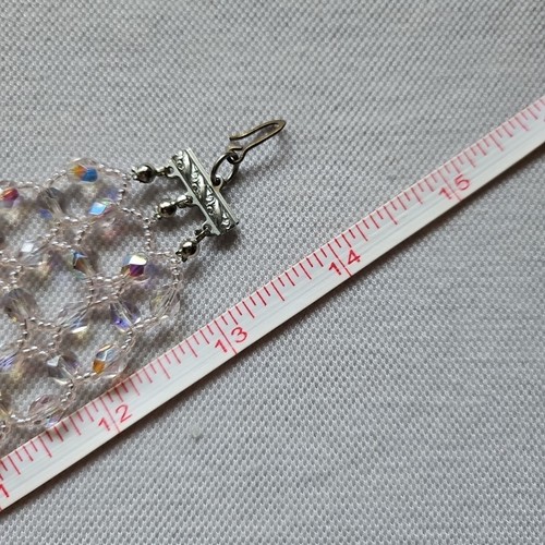 Vintage Stunning Vicky Lee 50s Wide Crystal Rhinestone Choker Collar Necklace - Picture 8 of 11