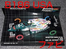 1/43 Benetton Bmw B186 Fabi Usa Gp 1986 Detroit Ford