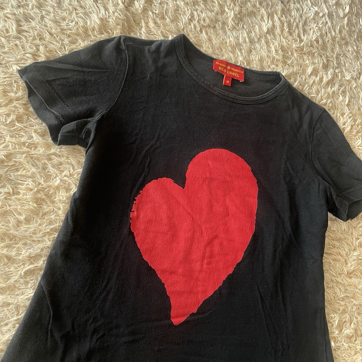 Vivienne Westwood Vintage Heart Printed ORB T-shirt from Japan | eBay