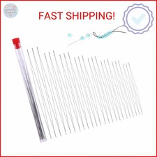 24 Pcs Beading Needles for Seed Beads Big Eye Collapsible Beading Needles for Je