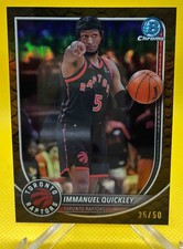 2025-26 Bowman Chrome Immanuel Quickley Reptilian Gold Refractor /50 BCV-69