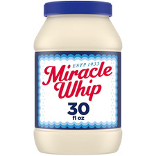 Miracle Whip Mayo-Like Dressing, for a Keto and Low Carb Lifestyle, 30 Fl Oz Jar