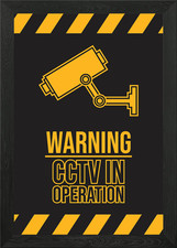 Cctv Operation Framed Wall Art Poster Canvas Print Picture