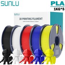 Filamento de impresora 3D SUNLU 5 KG PLA 1,75 mm PLA 1 KG/rollo apto para la mayoría de las impresoras 3D FDM