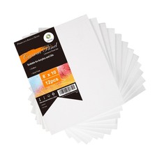 Cotton Canvas Boards Set 8x10 In White Art painting supply pad