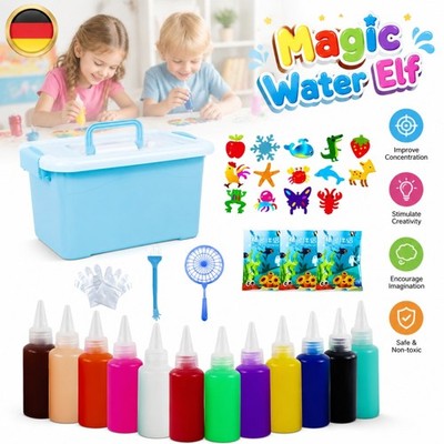Magic Water Elf Toy Kit, DIY 3D Magisches Wassergel-Spielzeug, Aqua für Kinder