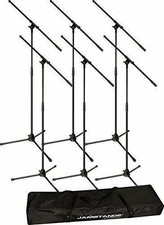 Ultimate Support JS-MCFB6PK JamStands Series 6-Pack Tripod Mic Stand Bundle