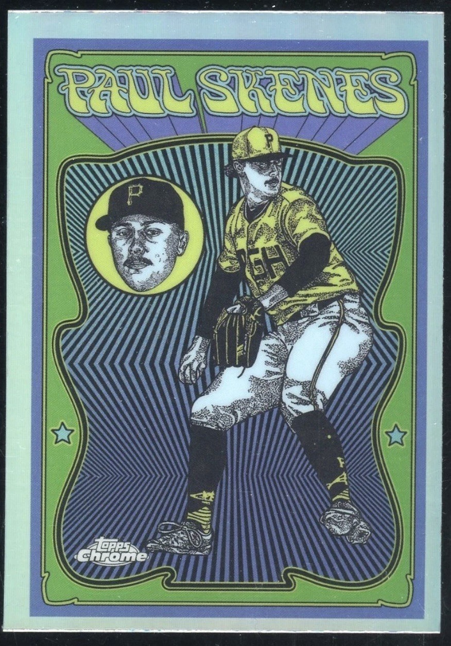 2025 Topps Chrome SSP Ultra Violet All Stars UV-4 Case Hit Paul Skenes Pirates