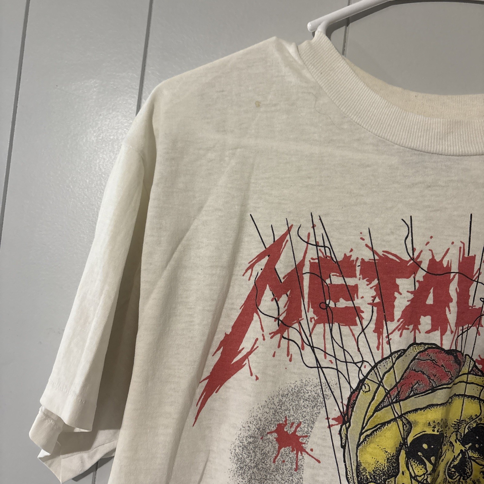 Vintage 1989 Metallica Pushead Landmine Tour T Shirt … - Gem