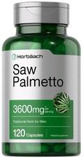 Saw Palmetto Extract 3600mg  120 Capsules  Prostate Supplement  by Horbaach