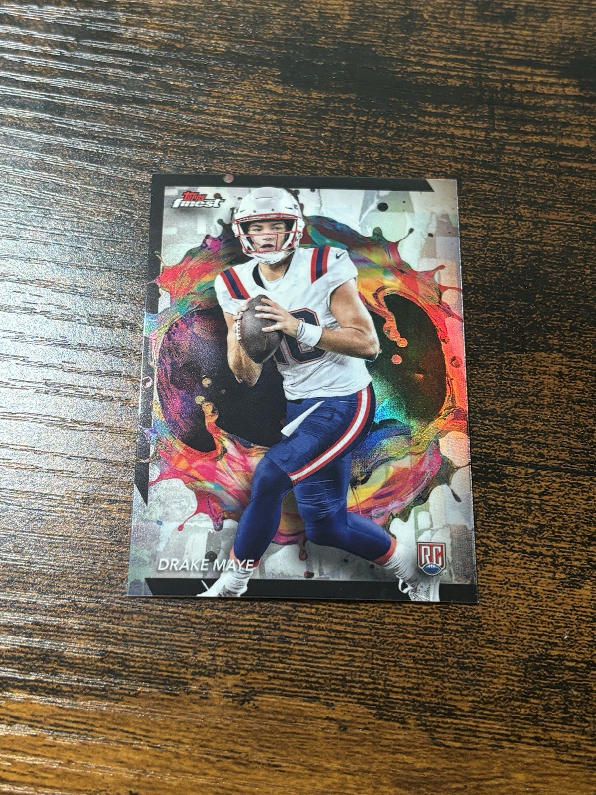 2024 Topps Finest Drake Maye RARE Variation Rookie #248 (RC) Patriots Refractor