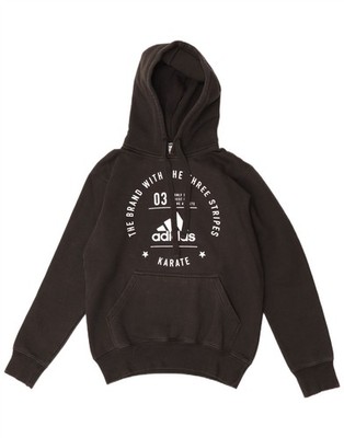 Adidas Herren Drei Streifen Grafik Hoodie Pullover Medium Schwarz Baumwolle DD15