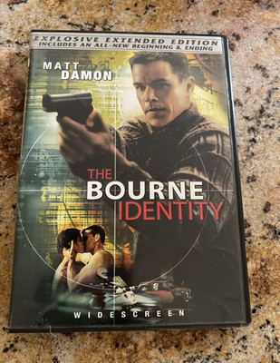 Universal The Bourne Identity DVD PG-13 Extended Ed WS Deleted Scenes 2004