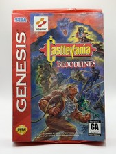 Castlevania Bloodlines Sega Genesis Authentic Game Cartridge with Box & Insert