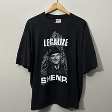 Vintage 90s Legalize Shemp Three Stooges T Shirt Mens Size XXL Black