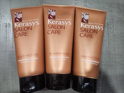 3 KERASYS SALON CARE DAMAGE REPAIRING CARE MORINGA NUTRITIVE TREATMENT AEKYUNG