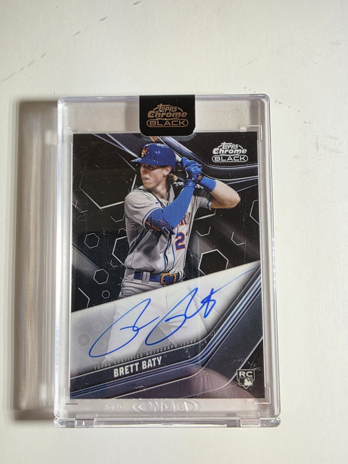 2023 Topps Chrome Black - Autographs Brett Baty #CBA-BBA (AU, RC)