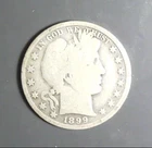 1899 Barber Half Dollar Silver 50C Circulated Philadelphia US Coin
