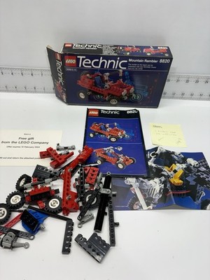 Vintage LEGO Technic 8820 Mountain Rambler Jeep Set w/ Box Instructions Parts