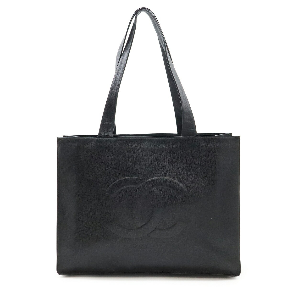 CHANEL Embroidered Logo Tote Bag Shoulder Crossbody Bag DDU