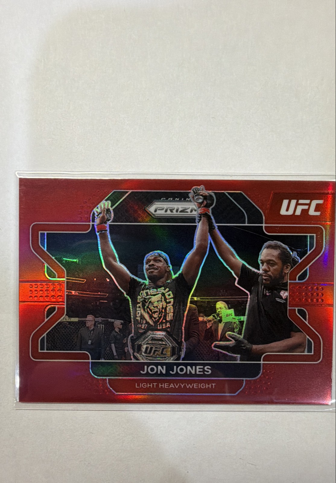 2022 Panini Prizm UFC - Jon Jones #4 Red Prizm /299