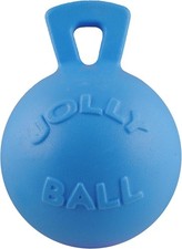 Jolly Pets Tug-n-Toss Heavy Duty Dog Toy Ball with XL 10 in , Blueberry