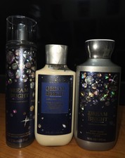DREAM BRIGHT Spray Mist Body Wash Gel Lotion Bath  Body Works 3 Pc Set Sealed