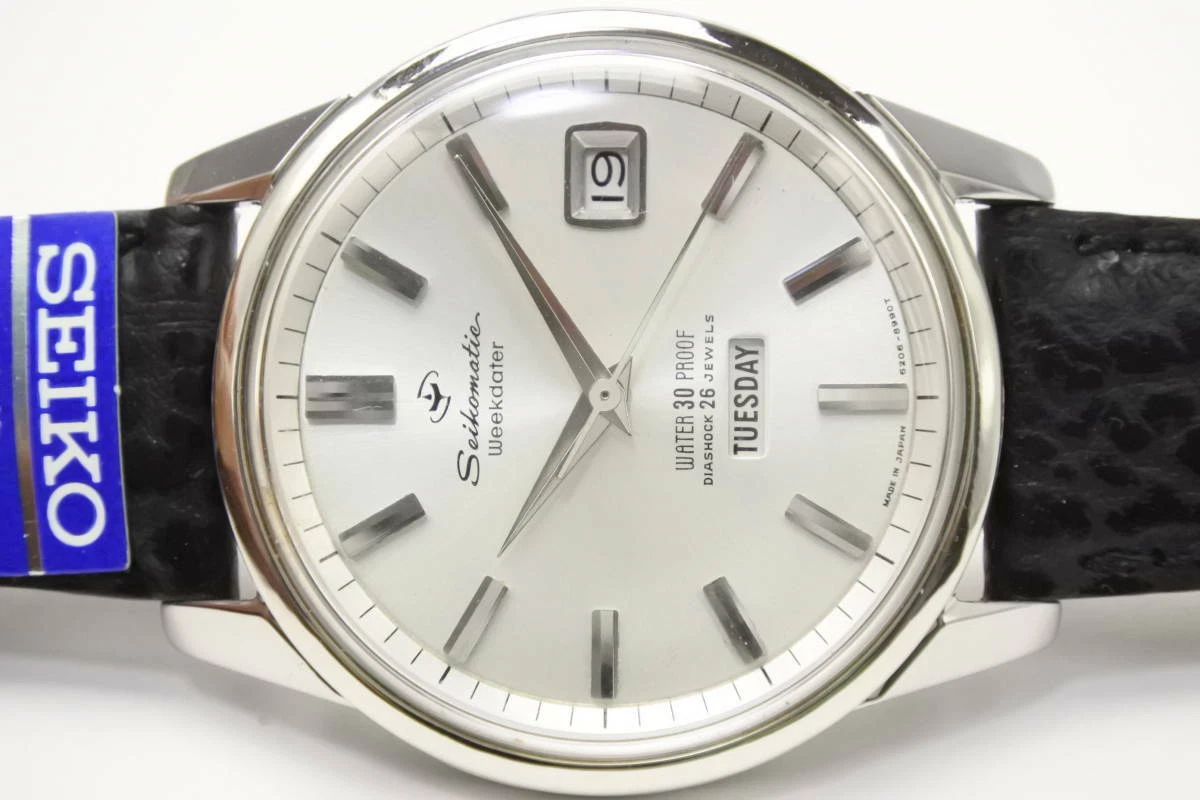 Seiko Sportmatic Ref.6206 8990 Vintage WEEKDATER 26 Jewels Automatic Mens Watch
