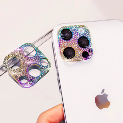 3D Diamond Camera Lens Protector For iPhone 16 15 14 Pro Max