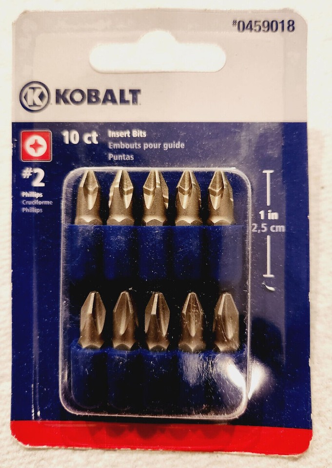 KOBALT Drill Driver Bits Phillips Allen Square Torx Slotted Mix and ...