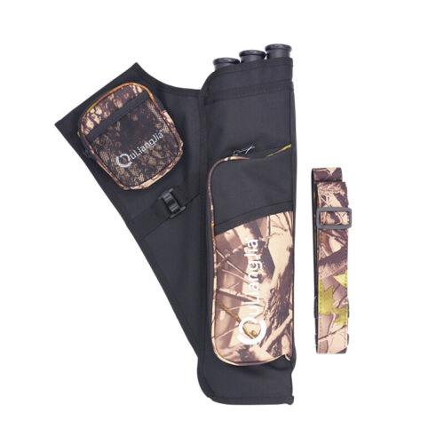Hunting Arrow Bag Pocket Quiver Portable Leather Bag Archery Holder - Picture 11 of 18