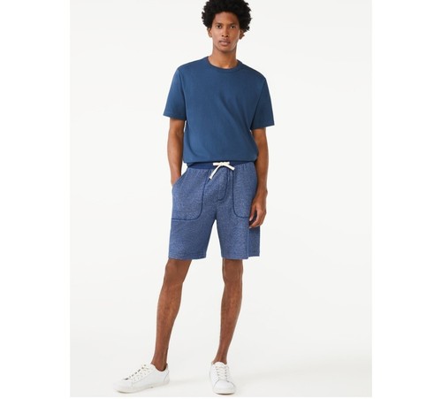 Camiseta para hombre talla mediana azul liso cuello redondo manga corta montaje gratuito nueva - Imagen 4 de 4