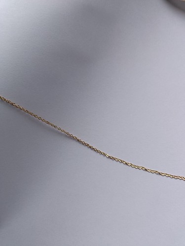 80 cm - 1 mm cavo acciaio inox catena oro sfusa - Foto 4 di 4