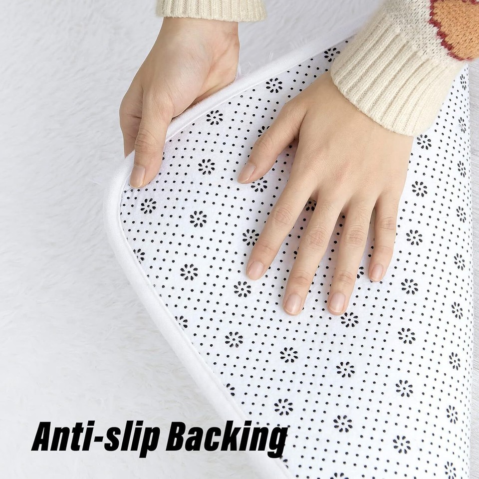 Maxsoft M Fluffy Shag Bedroom Rug, 4x6 Feet White Area Rugs Feet, eBay