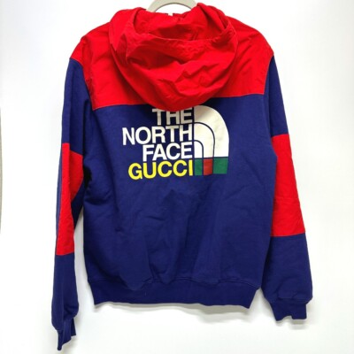 GUCCI 671462 North Face Collaboration zip-up hoodie switching