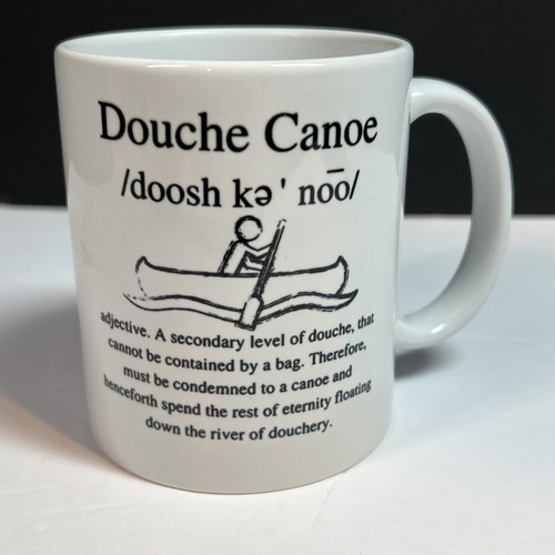 Taza de café Douche Canoa Divertida Ruda Novedad Gran Idea de Regalo Adulto NUEVA - Imagen 2 de 4