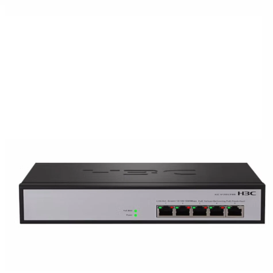 H3C 5-port Gigabit Unmanaged POE Network Switches Enterprise 60W S1205V-PWR - Image 4 of 4